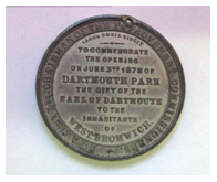 photograph of reverse of commemorative coin