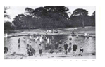 photograph of paddling pool in 1928.